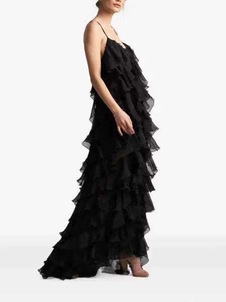 Rochie Monarh cu volane negru