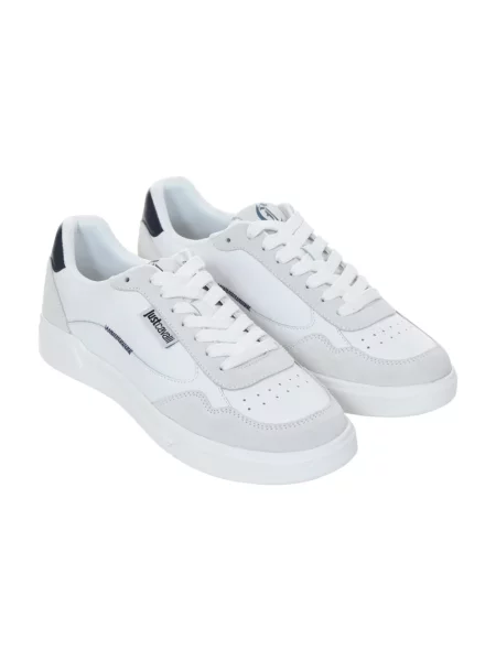 Sneakersy Just Cavalli skórzane białe
