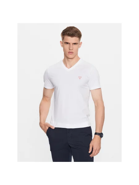 Guess T-Shirt Slim Fit λευκό
