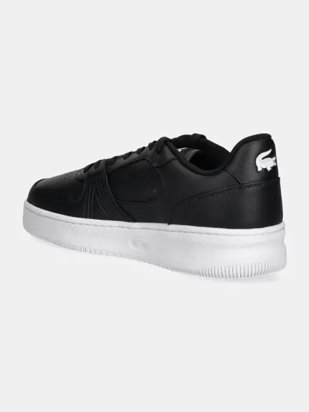 Кожаные кроссовки Lacoste черные