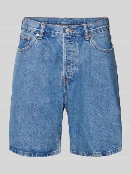 Bermudy z imitacji denimu Weekday niebieskie