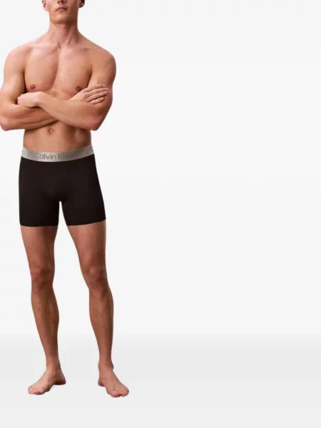 Boxeri Calvin Klein Underwear cu autograf negru