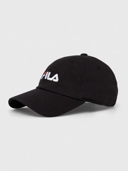 Шапка с козирка Fila Bangil с апликация черно