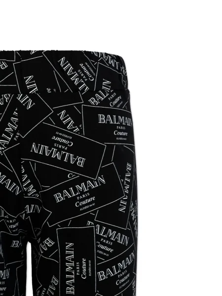 Legginsy dziecięce Balmain czarne