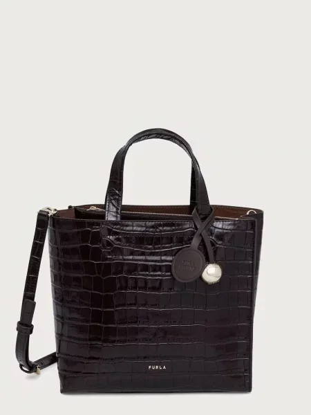 Furla geantă crossbody pentru femei din piele Divide It S Tote maro