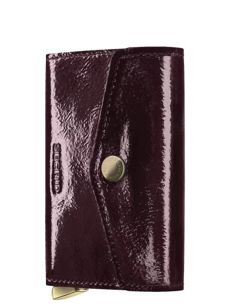 Secrid portofel RFID din piele NAPLAK violet
