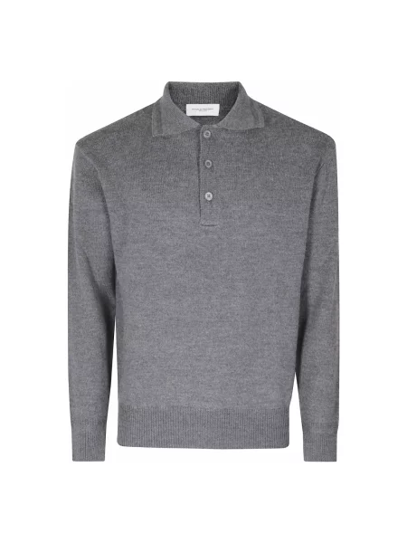 Sweter Paolo Pecora wełniany szary