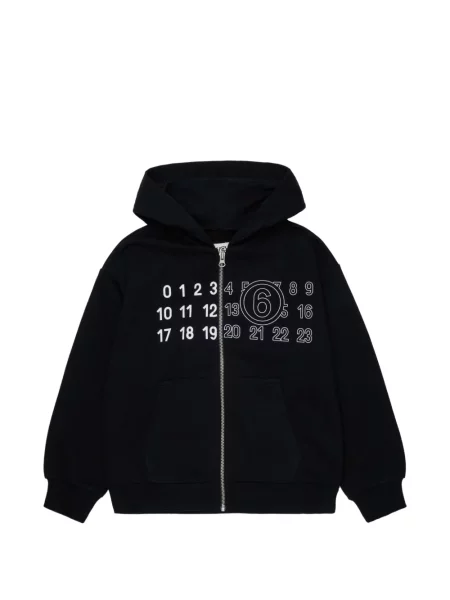 Bluza z kapturem dziecięca Mm6 Maison Margiela czarna