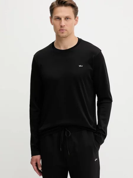 Tričko s dlouhým rukávem Paul&Shark Knitwear černá