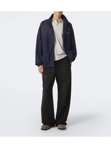 Pantaloni Acne Studios din țesătură twill negru