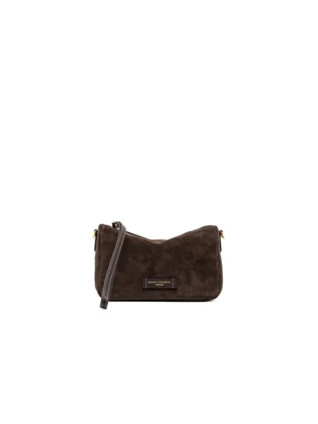Torebka crossbody Gianni Chiarini zamszowa brązowa