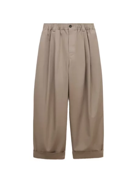 Pantaloni Marni din canvas gri