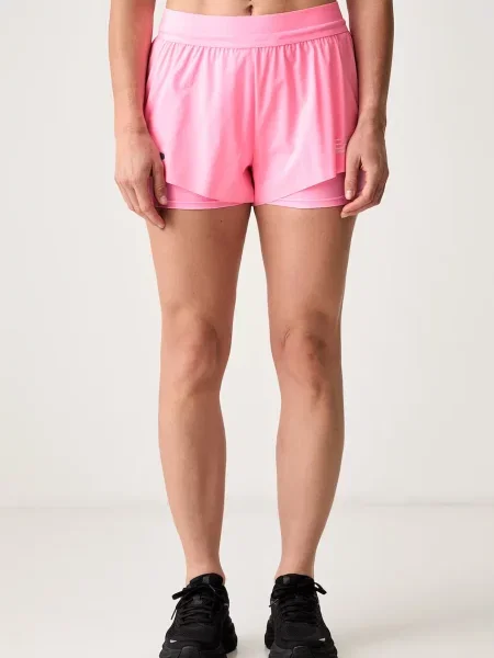 Emporio Armani pantaloni scurți sport pentru femei roz