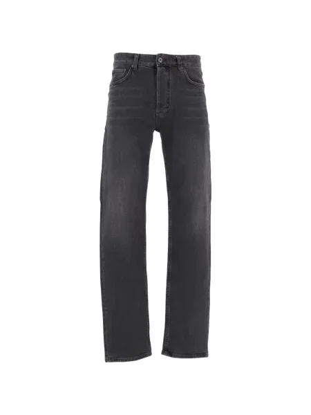 Blugi drepți Emporio Armani cu 5 buzunare gri