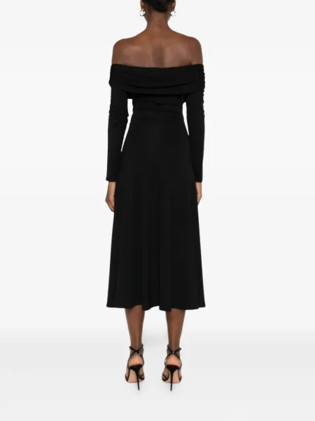 Rochie midi Roserry până la genunchi de costum negru