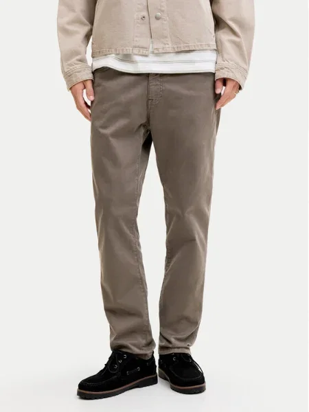 JACK & JONES Nohavice JPSTCLARK FINN čokoládová hnedá