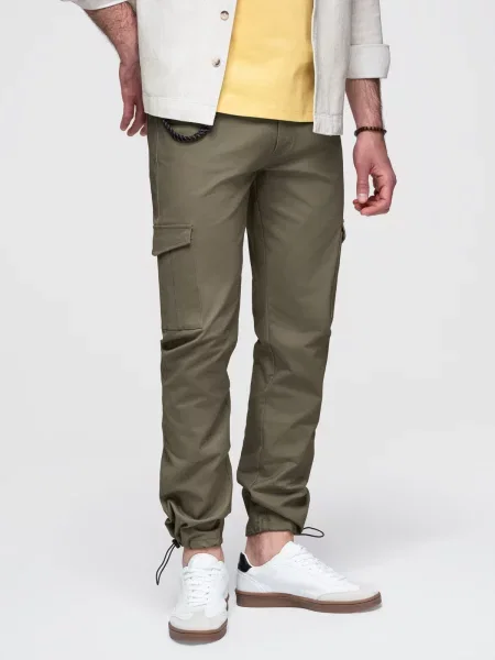 Pantaloni cargo Ombre alb