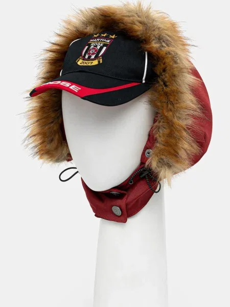 Kapa sa šiltom Martine Rose Parka Cap bordo ružičasta