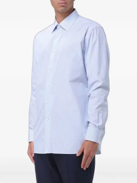 Cămașă Zegna din poplin albastru