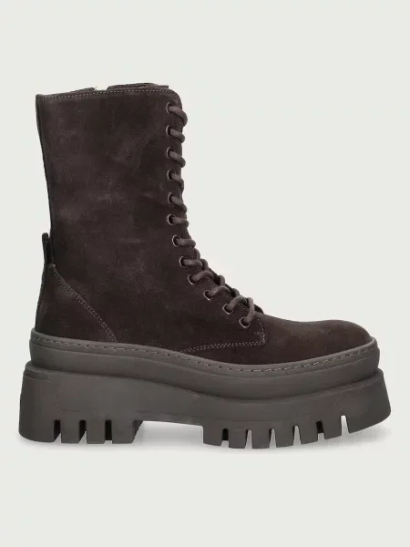 Steve Madden bokacsizma platformos női velúr Coast barna