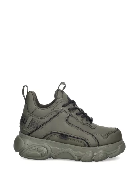 Маратонки Buffalo на платформе зелено