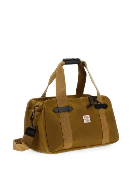 Geantă Filson din canvas cu autograf maro