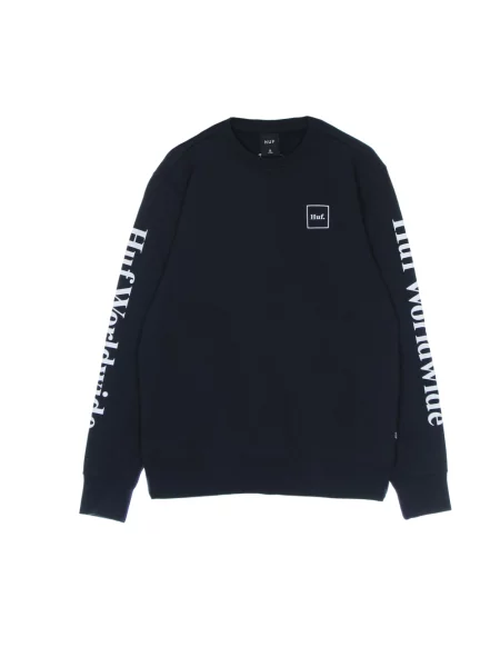 Bluza Huf z okrągłym dekoltem niebieska