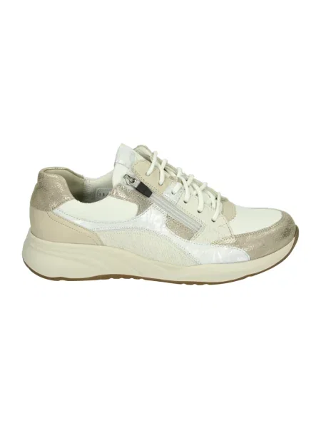 Sneakersy Durea skórzane brązowe