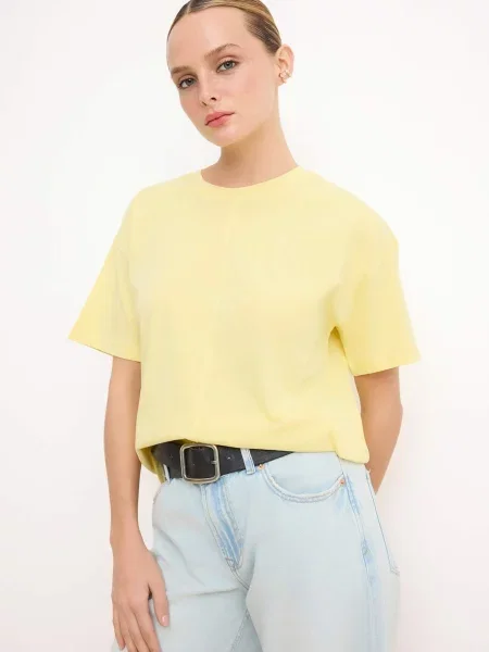 Trendyol Tricou lămâie galben