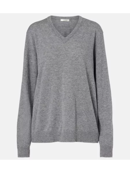 Top The Row din cașmir gri