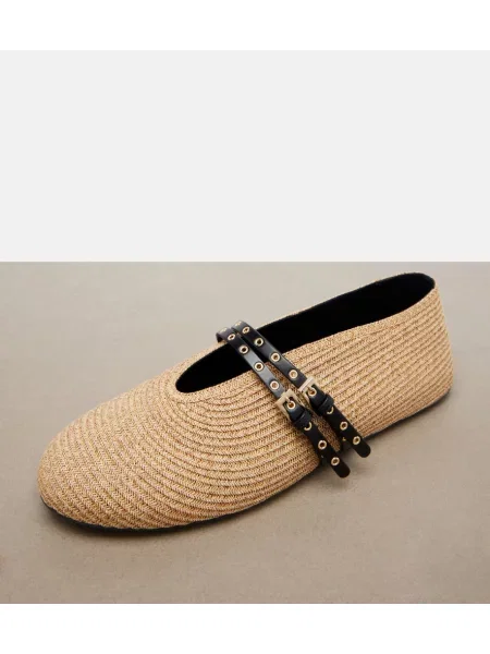 Pantofi cu toc Alaïa din piele bej