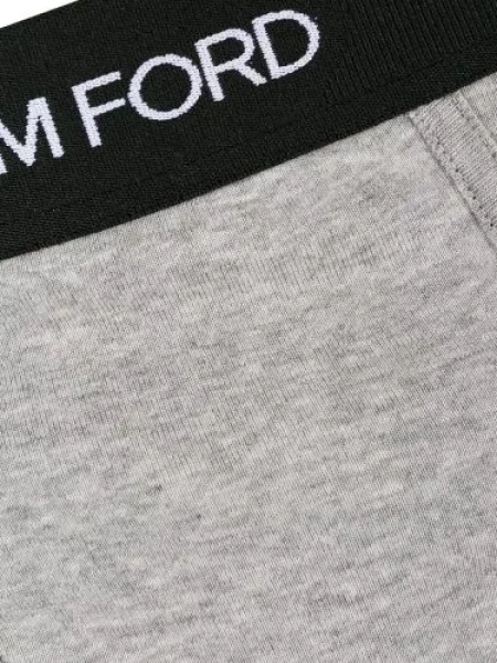 Kalhotky Tom Ford s autogramem šedé