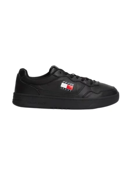 Tommy Jeans sneakersy skórzane TJM CUPSOLE LEATHER ESS czarny