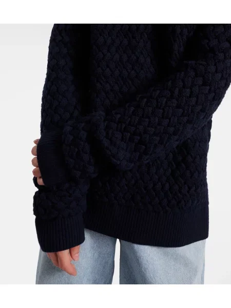 Pulover Bottega Veneta de lână albastru