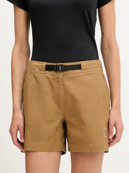 Mammut pantaloni scurți outdoor Tamaro uni high waist verde