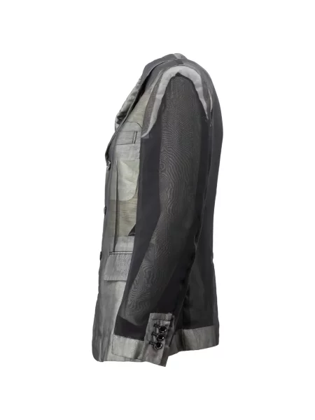 Мрежесто яке Comme Des Garçons сиво