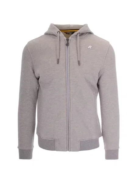 Суичър с качулка K-way с автограф сиво