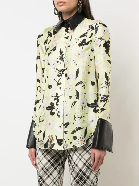 Bluză Ellery cu model floral cu imagine galben