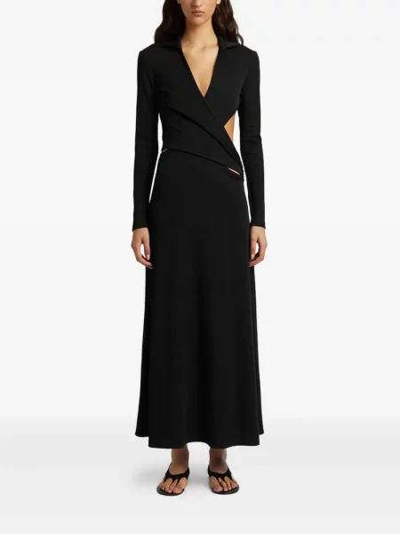 Rochie midi Christopher Esber până la genunchi de costum negru