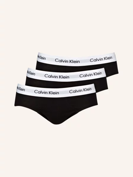 Spodní prádlo Calvin Klein Jeans 3P Hip Brief černé
