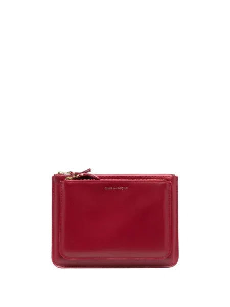 Portofel Comme Des Garçons Wallet din piele roșu