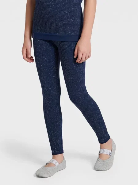 Legginsy dziewczęce Hummel Glitter niebieskie