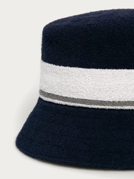 Csíkos bermuda Kangol kék