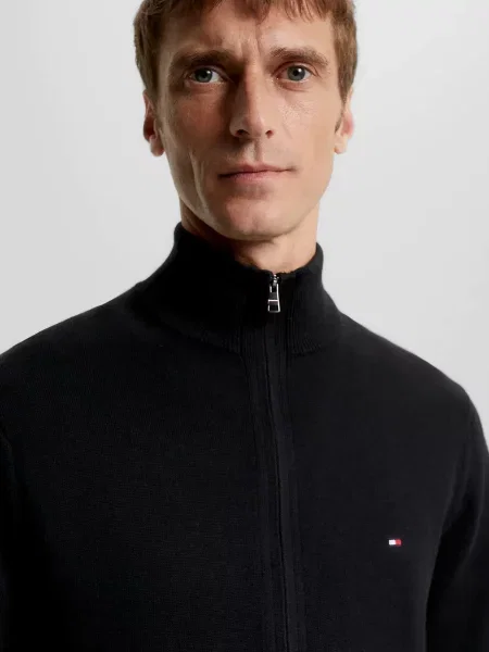 Кашемировый кардиган Tommy Hilfiger черный