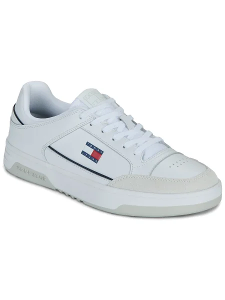 Kožené tenisky Tommy Jeans biela