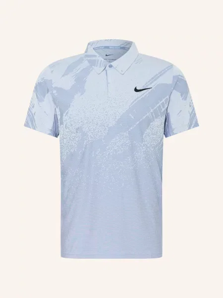 Nike Funkční Polokošile Court Slam tmavě / neonově modrá