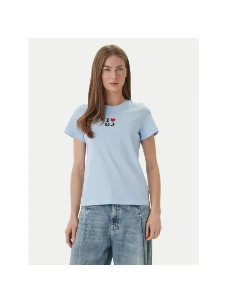 Guess Jeans Majica Svetlo Regular Fit modra