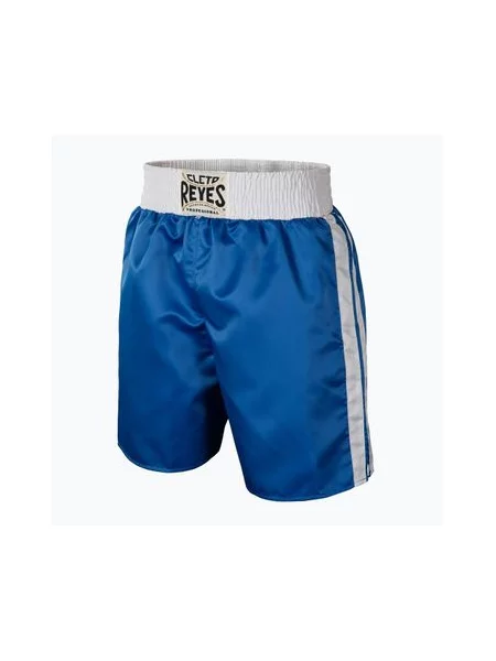 Атласні боксерські шорти Cleto Reyes сині/білі білі