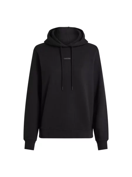 Bluza z kapturem Calvin Klein z kapturem czarna