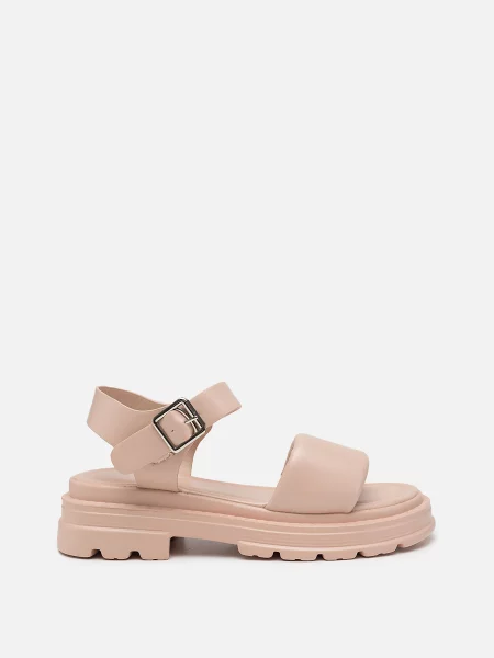 Сандалії YUKI пудра екошкіра